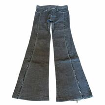 Rare TORNADO MART long flare design pants denim Japanese label yasuyuki ishii if six was nine 14th addiction goa share spirit lgb_画像1