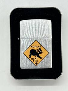 美品 【 Zippo ROADSIGN KOALAS NEXT 4km 】 ジッポー コアラ オイルライター ライター 動物 オーストラリア BRADFORD 道路 標識 道路標識