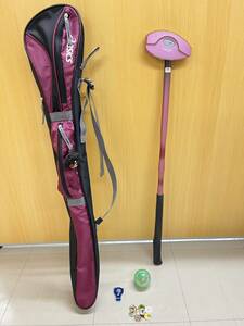 中古 【 asics HAMMER BALANCE Double Slender shaft グランドゴルフ クラブ 】 アシックス ハンマー バランス グラウンド ゴルフ スポーツ