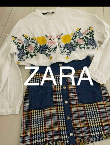 美品　ZARA トップス&スカートセット　