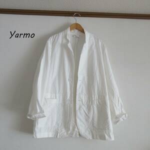 Yarmo★ヤーモ　ホワイト　コットンジャケット　イングランド製　２０２３年購入