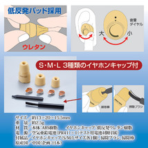 集音器 高齢者 小型 小さい 耳穴 はめ込み 音量調整 調節 両耳対応 イヤホンキャップ 電池式 テレビ ラジオ 講演会 集会 補聴器より手軽_画像4