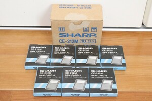 [ new goods unused / rare goods ]SHARP pocket computer - for extension RAM card CE-212M capacity 8KB pocket computer 7 piece set 