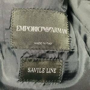 EMPORIO ARMANI テーラードジャケット 濃紺 ジャケット スーツ 1B ストレッチ 伸縮性 サイドベンツ 48 Lサイズ エンポリオアルマーニ 通年の画像5