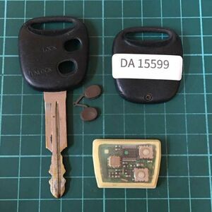 DA15599ダイハツ 白基盤 茶ボタン 純正 キーレス 2ボタン ミラ ミラジーノ L700S ネイキッド L760S ムーヴコペン マックス等 リモコン