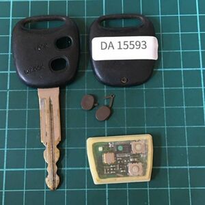 DA15593ダイハツ 白基盤 茶ボタン 純正 キーレス 2ボタン ミラ ミラジーノ L700S ネイキッド L760S ムーヴコペン マックス等 リモコン