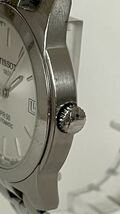 ティソ TISSOT 1853 PR 50 AUTOMATIC J374/474 自動巻き シルバー文字盤 メンズ腕時計 デイト ベルト純正 【動作品】_画像3