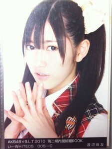 AKB48×B.L.T 2010 第二期組閣BOOK 渡辺麻友 い C 写真 WHITE