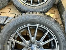 【バリ溝/美品】E12 ノート 15インチ 4本 5.5J +42 PCD100 ４穴 4H 175/65R15 スタッドレス BLIZZAK REVOGZ Weds コンパクトカー アクア用_画像9