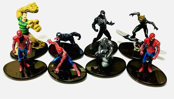 スパイダーマン3 ミニフィギュア 8体セット マーベル ヴェノム サンドマン ニューゴブリン ブラックスパイダーマン