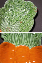 野菜型　白菜　皿　人参　中皿　レトロ　21.2ｃｍ　21.4ｃｍ　インテリア_画像8