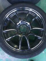 中古品　ホイール　タイヤ　4本セット　17×7JJ　5穴　215/45R17_画像4