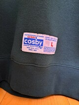 【新品】コスビー/COSBY ワンポイント刺繍クルーネックスウエットLサイズgn_画像6