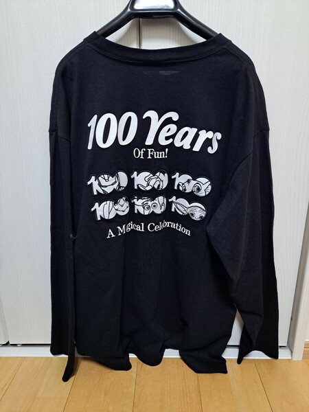 【新品】ディズニー/Disney100周年キャラクターバックプリントTシャツLLサイズ