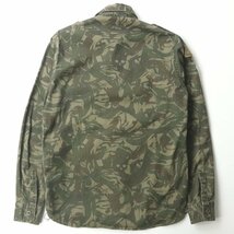 美品 日本製 HYSTERIC GLAMOUR ヒステリックグラマー 0213AH08 スカルカモフラ柄 ミリタリーシャツ 迷彩 M 長袖 メンズ_画像3