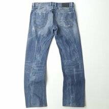 美品 イタリア製 DIESEL ディーゼル VIKER 008K2 BLUE EYECONS ストレート デニムパンツ 31ｘ32 JP:L ジーンズ 【相場価格￥38,000-】_画像3