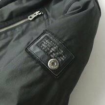 美品 DIESEL ディーゼル ユーズドコットン パディングジャケット ブラック 黒 S ブルゾン 中綿 B-3 フライト【相場価格￥34,200-】_画像5