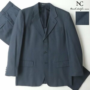 90年代！極美品 日本製 NICOLE CLUB FOR MEN ニコルクラブ フォーメン 春夏 シングルスーツ M セットアップ ビジネス【相場価格￥53,900-】