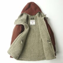 美品 ジャーナルスタンダード SIMPLICITE PLUS Harris Tweed社 ハリスツイード 裏ボア フィールドパーカ 赤茶 38 JP:M エルボーパッチ_画像3