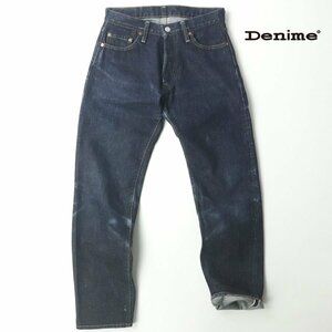 olizonti прекрасный товар DENIME старый Denime 66 модель красный уголок cell bichi тонкий Denim брюки индиго W29 джинсы [ рыночная цена цена Y25,300-]