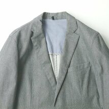 美品 BOSS HUGO BOSS ヒューゴボス REGULAR FIT ストレッチ 2B テーラードジャケット グレー 総柄 46 JP:M ブレザー ビジネス_画像2