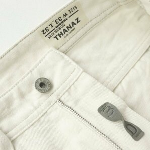 美品 DIESEL ディーゼル THANAZ 8880N 3D クラッシュ加工 スリムスキニー デニムパンツ ジーパン ベージュ 生成り 33ｘ32 JP:XL-の画像9