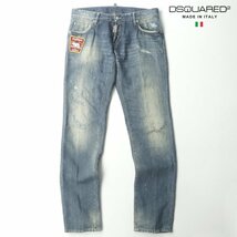 美品 イタリア製 DSQUARED2 ディースクエアード リペア ヴィンテージ加工 デニムパンツ 48 JP:L ジーンズ【相場価格￥106,600-】-_画像1