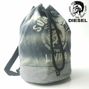  beautiful goods DIESEL diesel woshu Denim Hickory switch Boxer backpack rucksack one shoulder pouch type [ market price price Y44,680-]