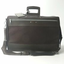 美品 PAUL SMITH ポールスミス 牛革 部分レザー x ヘリンボーン 2WAY ボストンバッグ ボルドー トラベル 旅行 ユニセックス_画像2