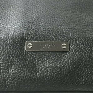 美品 COACH コーチ 71236 トンプソン オールレザー ショルダーバッグ 黒 ブラック フラップ メッセンジャー【相場価格￥45,000-】-の画像5