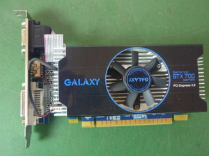 送料無料／30日保証　■ 中古グラフィックボード GALAXY GeForce GTX700／PCI Express 3.0／DDR5 2GB 128Bit（管6032404）