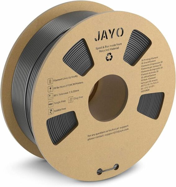 JAYO 1.75mm 3Dプリンターフィラメント寸法精度+/- 0.02mm