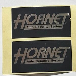 HORNET　ホーネット　カーセキュリティ　ステッカー　裏貼り　希少