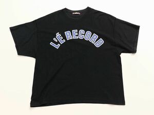 is-ness music l’echoppe 別注 le record イズネス Tシャツ 黒 フリーサイズ オーバーサイズ