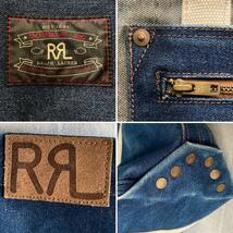 希少! 旧型 RRL ダブルアールエル Rigid Denim Tote リジッド デニム トートバッグ_画像7