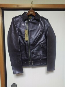  there is no highest bid FINE CREEK LEATHERS fine k leak leather zLeon Leon BLACK size 40 Horse Hyde overseas specification over si-