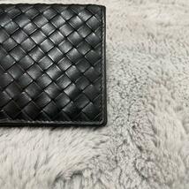 【極美品】BOTTEGA VENETA ボッテガヴェネタ 長財布 イントレチャート ロングウォレット オールレザー メンズ 黒 ブラック_画像6