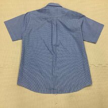 I428/Y(中古) 福島県 郡山東高校 女子制服2点 /指定品/L/W69/半袖ブラウス/夏スカート/水色/ギンガムチェック/ミニスカート/夏服/学生服_画像4