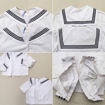 AT102-1 (中古) 栃木県 馬頭中学校 7点セット /指定品/M/W66/校章付き/セーラー/スカート/スカーフ/冬服/夏服/合服/制服/学生服/卒業生品_画像6