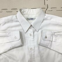 O566/T(中古)福島県 光南高校 女子制服2点 /指定品/M/W69/丈54/長袖ブラウス/冬スカート/チェック柄/TOMBOW VARSITYMATE/中学校/卒業生品_画像3