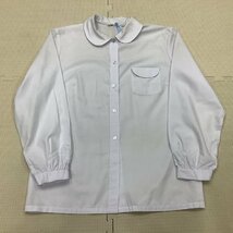 I496/Y(中古)東北方面 女子制服3点 /校名不明/M/KL/W65～67/イートン型ブレザー/冬スカート/長袖ブラウス/冬服/紺/NIKKE/女子学生/学生服_画像3