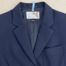 U550/S1113(中古)新潟県 内野中学校 女子制服6点 /旧制服/大きめ/170A/W72/W75/ブレザー/ブラウス/夏冬スカート/紐リボン/学生服/卒業生品/_画像6