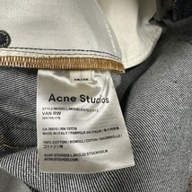 新品　Acne Studios (アクネ ストゥディオズ) Van Rw デニムパンツ　ジーンズ　リジットデニム　サイズ34　インディゴ　_画像3