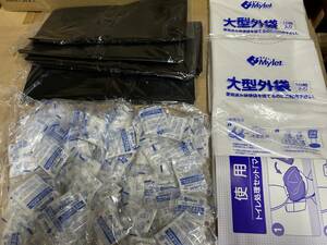 在庫少　簡易トイレセット　２００回分　抗菌消臭剤200袋　ポリ袋200枚　大型外袋２０枚　通常２００００円　災害時　非常用トイレ　