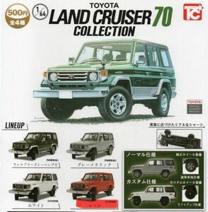 新品 即決 1/64 TOYOTA LAND CRUISER 70 トヨタ ランドクルーザー コレクション★レッド(CUSTOM)1種類★ガシャポン★ランクル