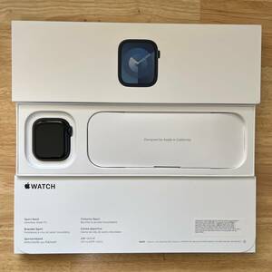 ★新品未使用 送料込 Apple Watch Series 9 GPSモデル 41mm ミッドナイトアルミニウムケース M/L MR8X3J/A★