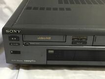 VHSビデオデッキ SONY　ソニー　WV-H4　8ミリ　ビデオカセットレコーダー　動作未確認　ジャンク扱い_画像3