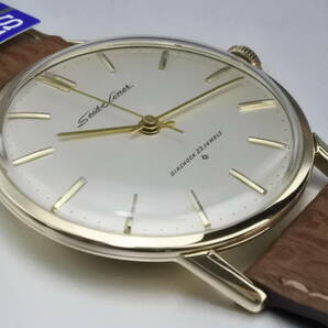 当時薄型限界国産高級モデル☆１９６１年製SEIKO（SEIKOSHA） セイコー ライナー SD文字盤ALL GOLD FILLED 23石 手巻紳士腕時計 国産名機の画像7