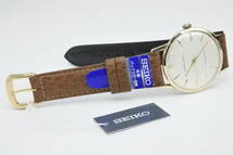 当時薄型限界国産高級モデル☆１９６１年製SEIKO（SEIKOSHA） セイコー ライナー SD文字盤ALL GOLD FILLED　23石 手巻紳士腕時計 国産名機_画像10
