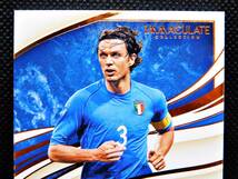 ※動画あり ★世界50枚限定★ Panini IMMACULATE Soccer パオロ マルディーニ Paolo Maldini ITALY AUTO INK 直筆サインカード 2020 3mm厚_画像2